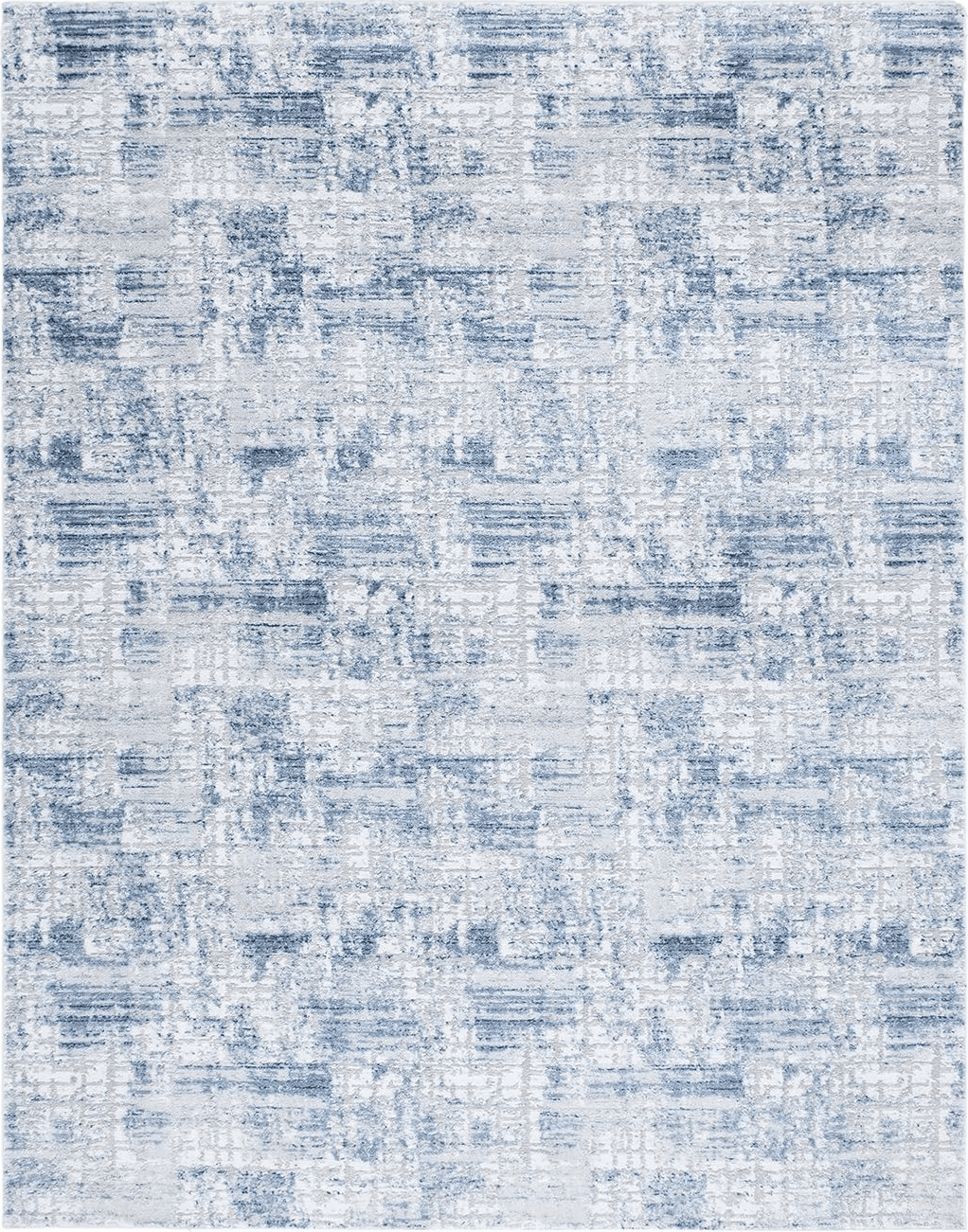 SAFAVIEH Amelia Collection Area Rug - 8' x 10', Navy & Light Grey, Modern Abstract Distressed Design, Non-Shedding & Easy Care, Ideal for High Traffic Areas in Living Room, Bedroom (ALA786N)