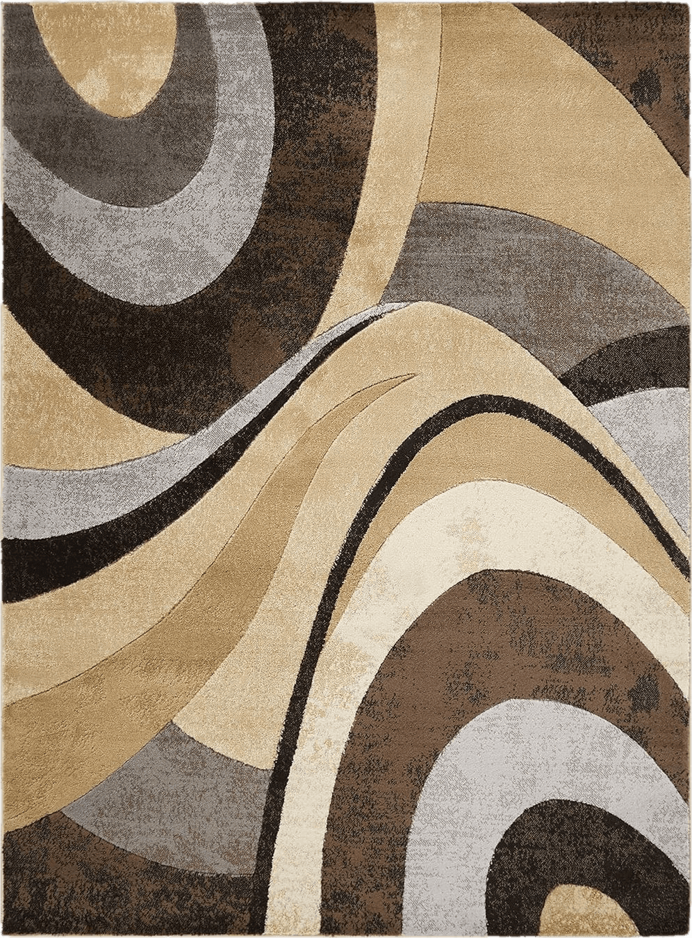 Home Dynamix Tribeca Slade Modern Area Rug, Abstract Brown/Gray 39"x55"