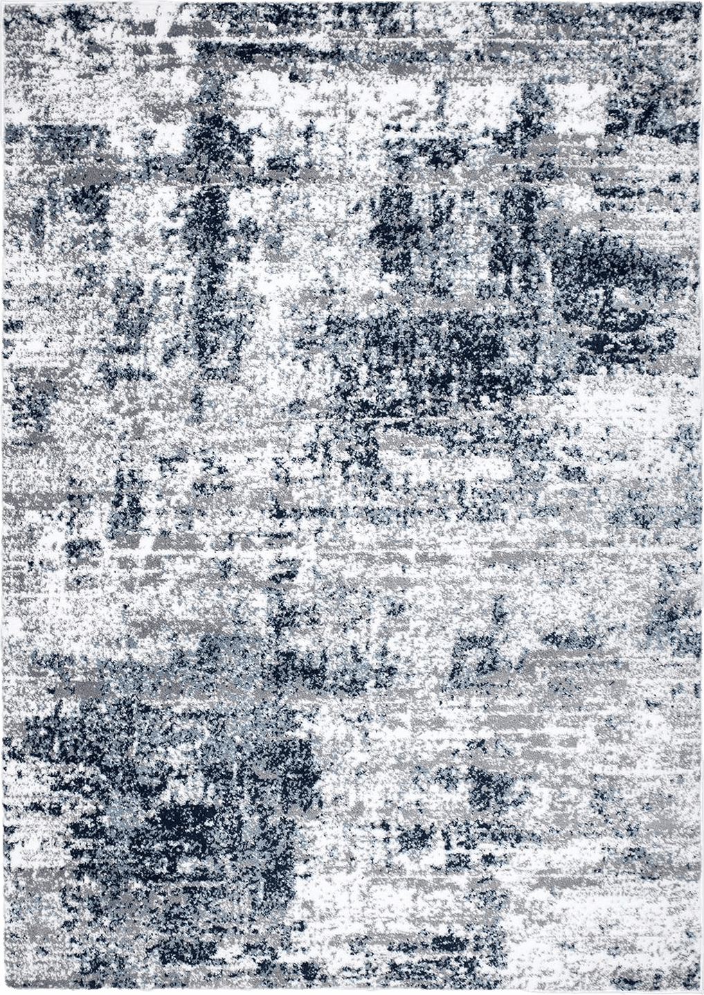 Rugshop Distressed Abstract Area Rug 7'10" x 10' Blue