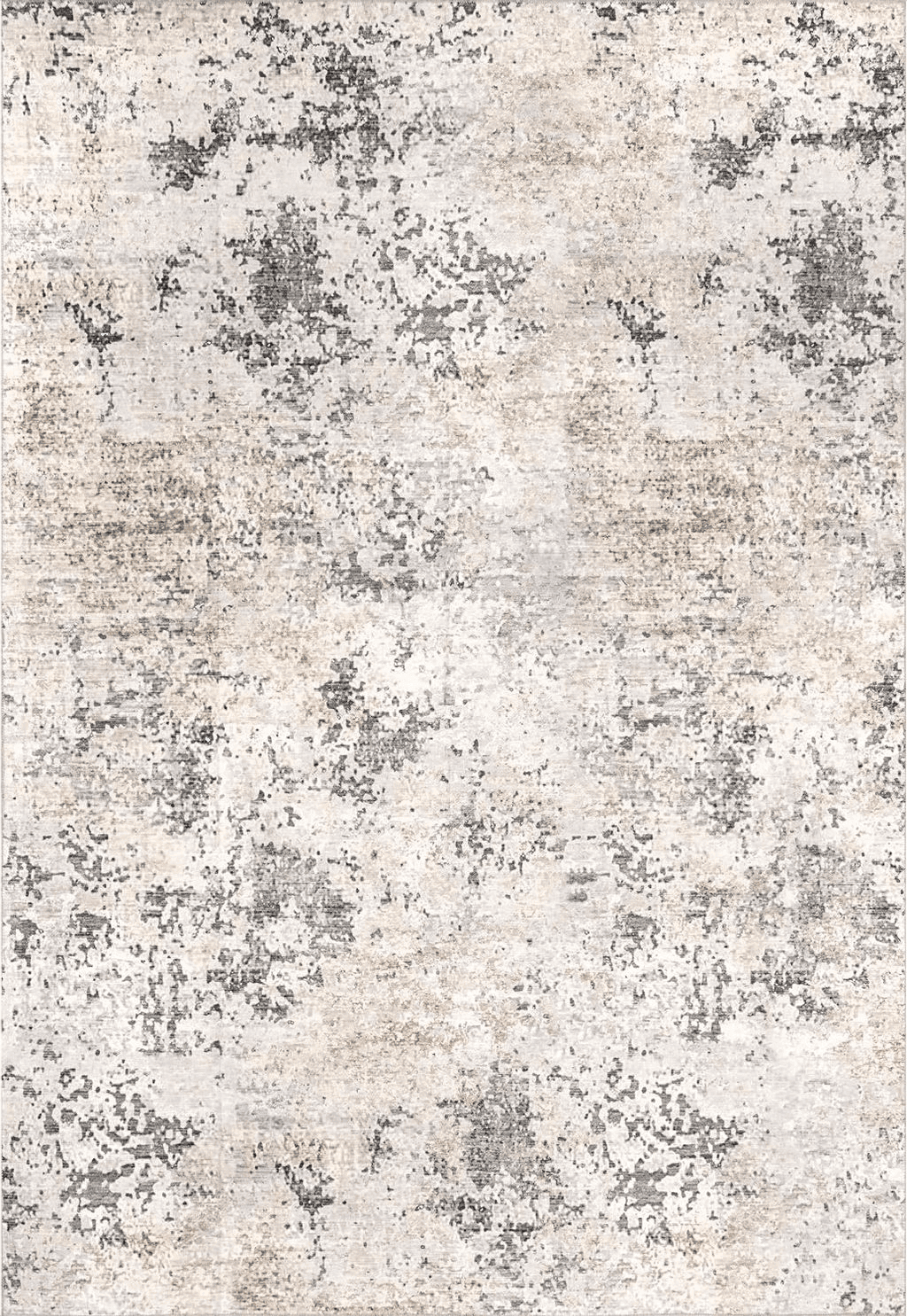 Area Grey 6x9 nuLOOM Danae Abstract Machine Washable Area Rug, 6x9, Ivory