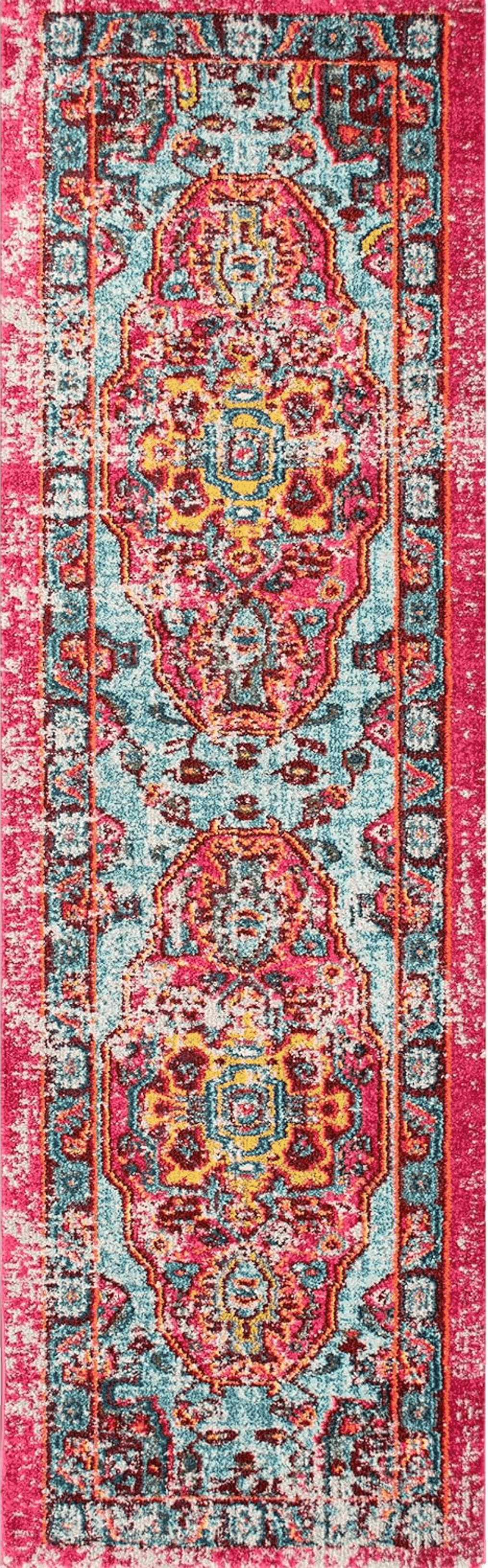 NuLOOM Corbett Vintage Bohemian Runner Rug, 2' 6" x 8', Multi