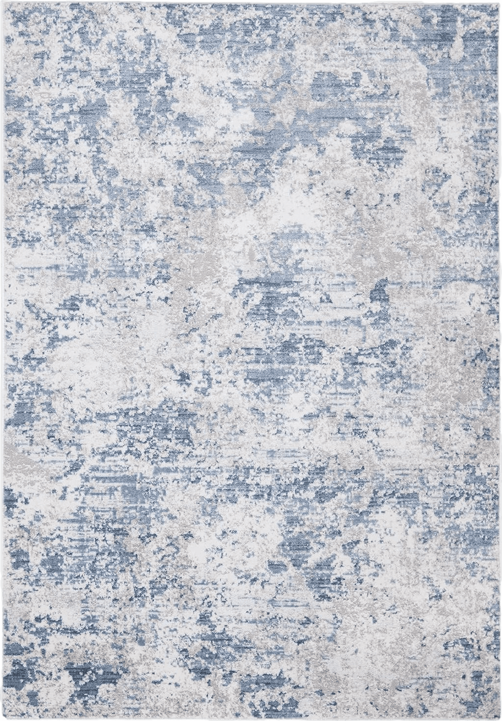 SAFAVIEH Amelia Collection Area Rug - 6' x 9', Grey & Blue, Modern Abstract Design, Non-Shedding & Easy Care, Ideal for High Traffic Areas in Living Room, Bedroom (ALA705F)