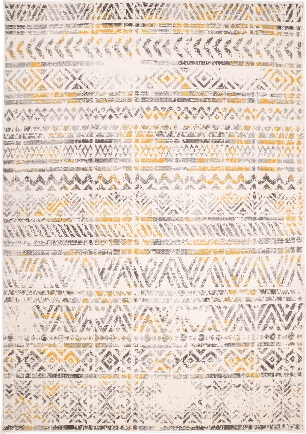 Area Yellow Rugshop Geometric Boho Perfect for high Traffic Areas of Your Living Room,Bedroom,Home Office,Kitchen Area Rug 5' x 7' Yellow