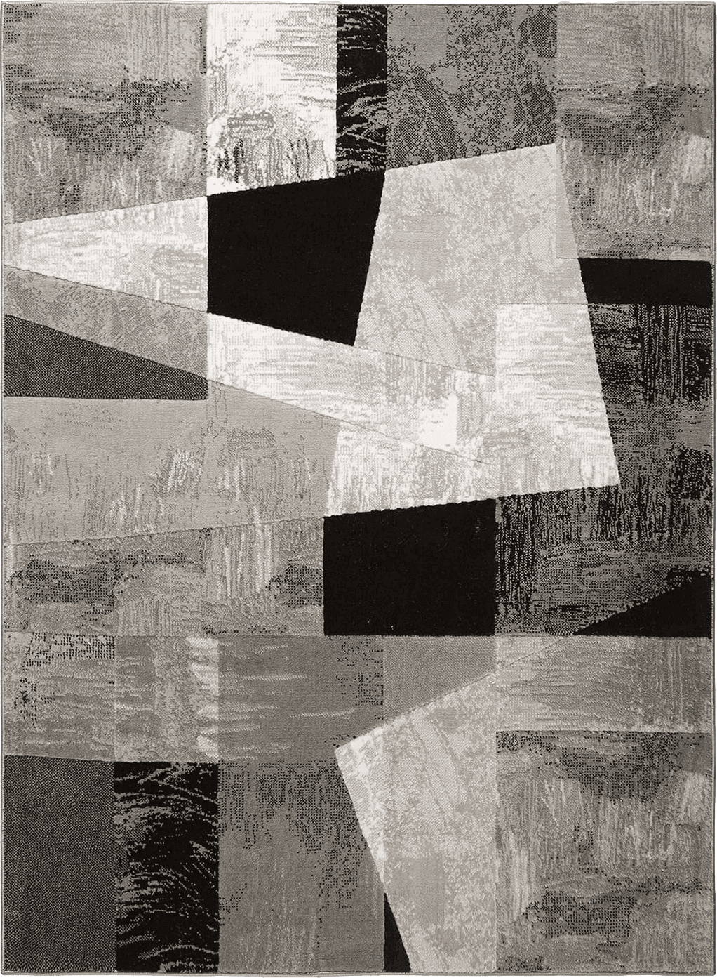 Home Dynamix Catalina Bismark Contemporary Geometric Area Rug, Grey/Black, 7'10"x10'2"