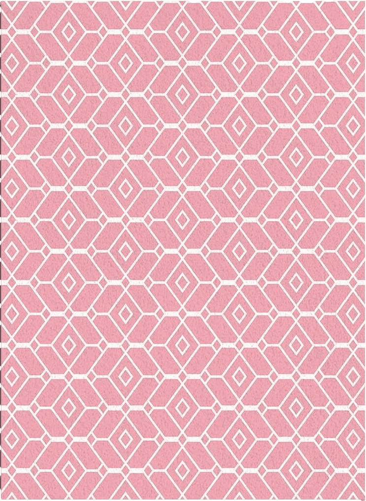 Geometric Pink Geometric Area Rug 4' x 6', Durable Floor Carpet for Sofa Living Room Bedroom Entryway, Non-Shedding Play Mat for Kids Home Decor, Pink Modern Art Texture