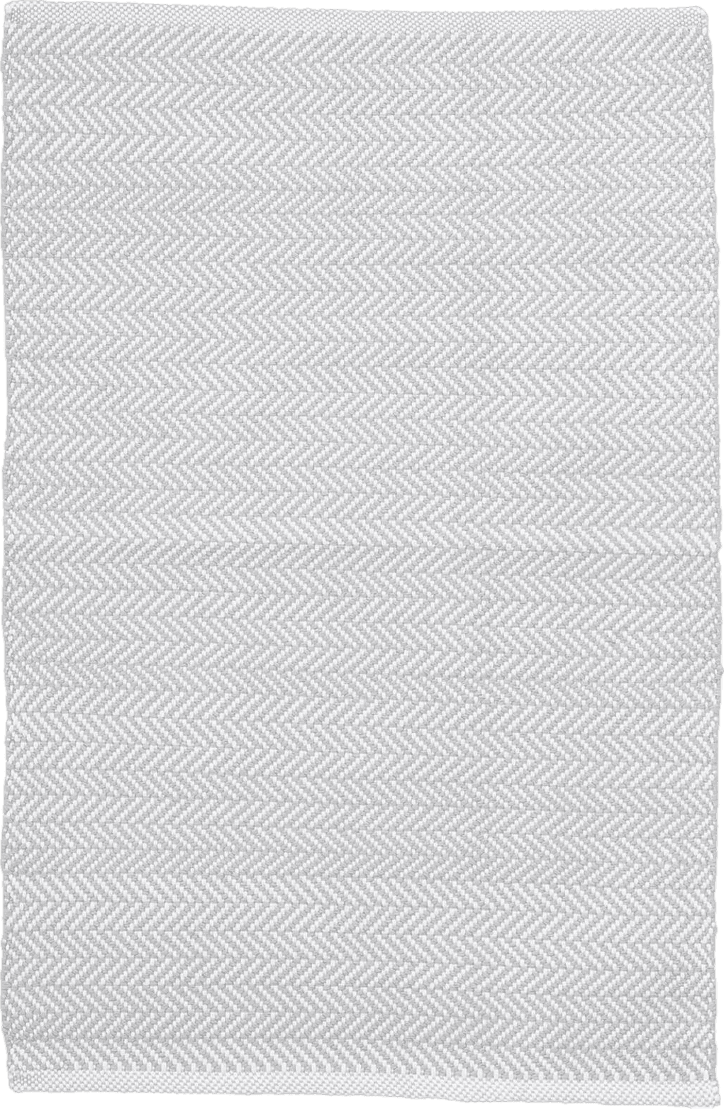 Dash and Albert Herringbone Pearl Grey/White Handwoven Indoor/Outdoor Rug, 2 X 3 Feet, Grey/White Geometric Pattern