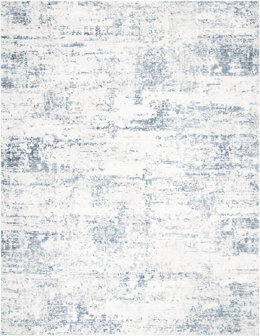 SAFAVIEH Amelia Collection Area Rug - 9' x 12', Ivory & Blue, Modern Abstract Design, Non-Shedding & Easy Care, Ideal for High Traffic Areas in Living Room, Bedroom (ALA700A)