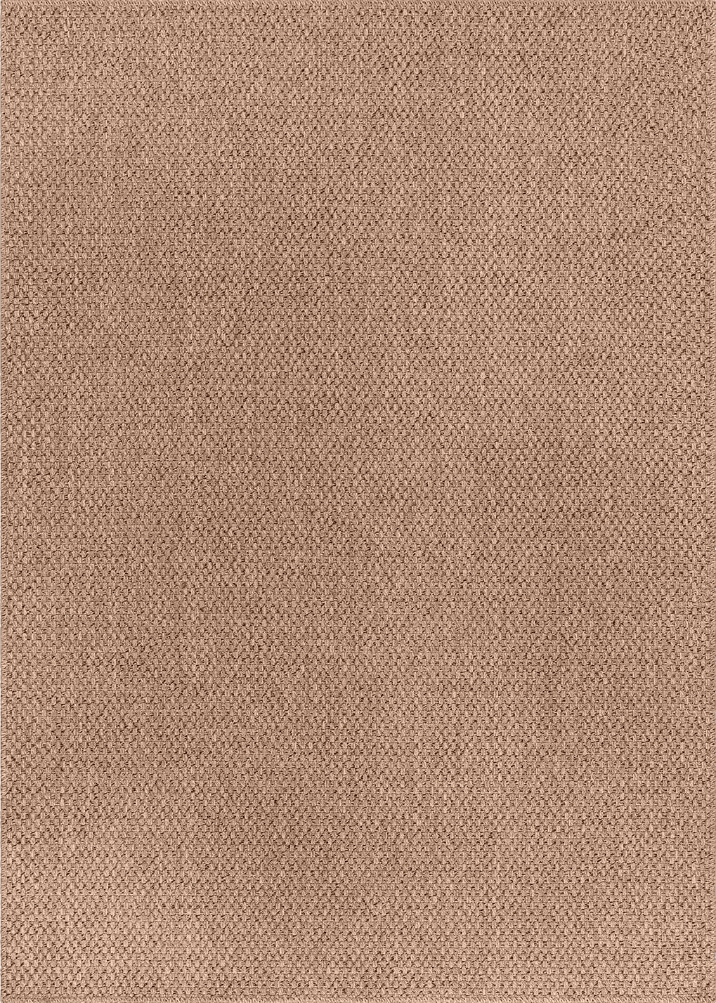 CAMILSON Easy Jute Rug 8x10, Indoor Outdoor Natural Color Farmhouse Area Rugs for Living Room Patio and Kitchen Rug, Solid Boho Woven Design, Easy-Cleaning, Non Slip Washable Outside Carpet (8 x 10)