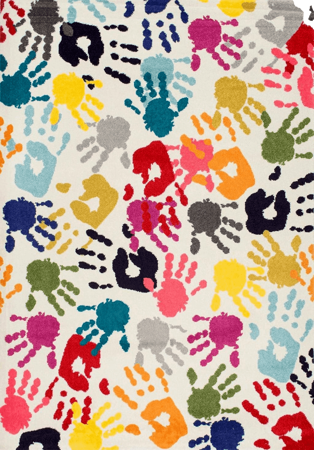 nuLOOM Pinkie Handprint Kids Area Rug, 8x10, Multi