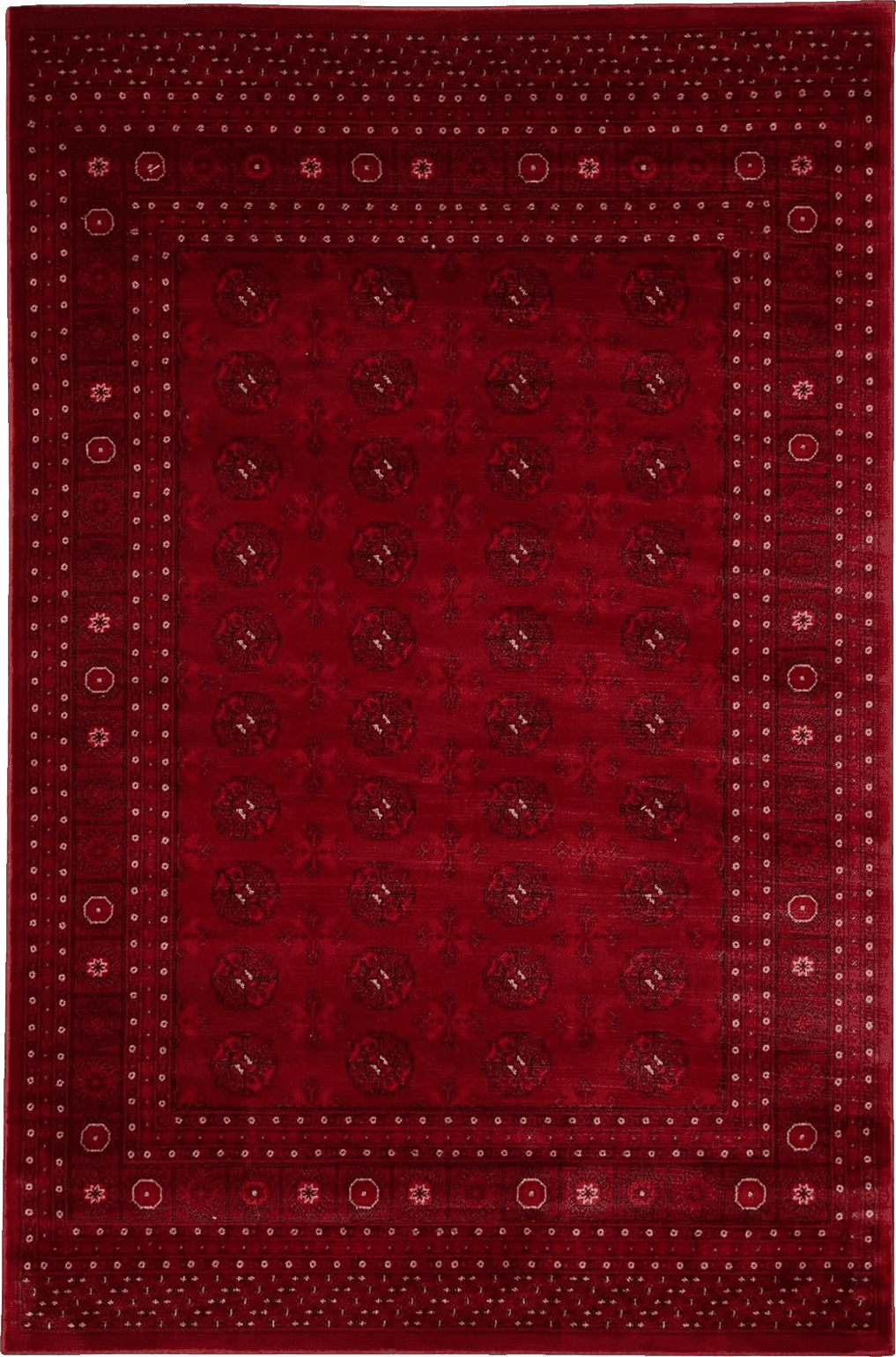 Turkish eCarpet Gallery Oriental Area Rug, Turkish Bokhara Red Carpet 8x10, 303870