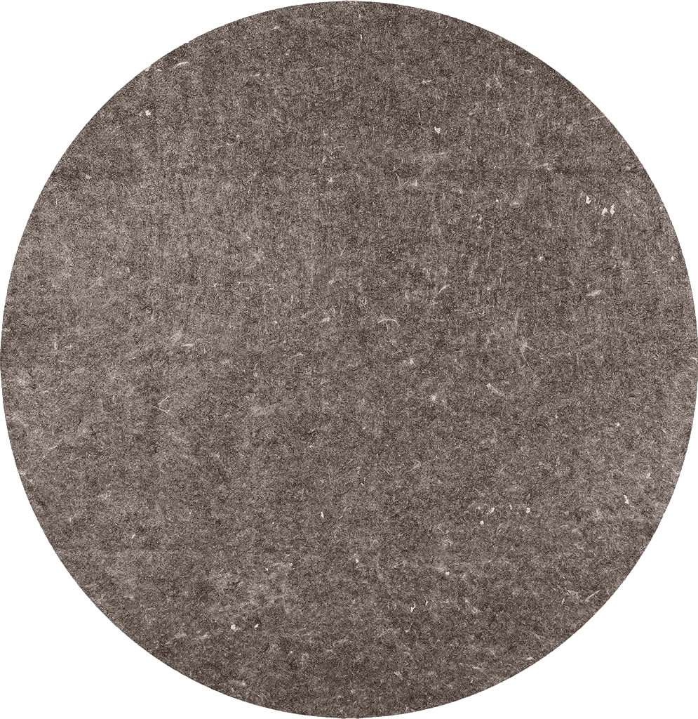 Anji Mountain AMB01RPD-060R Premium 6' Round All-Surface Rug Pad, Gray/Tan