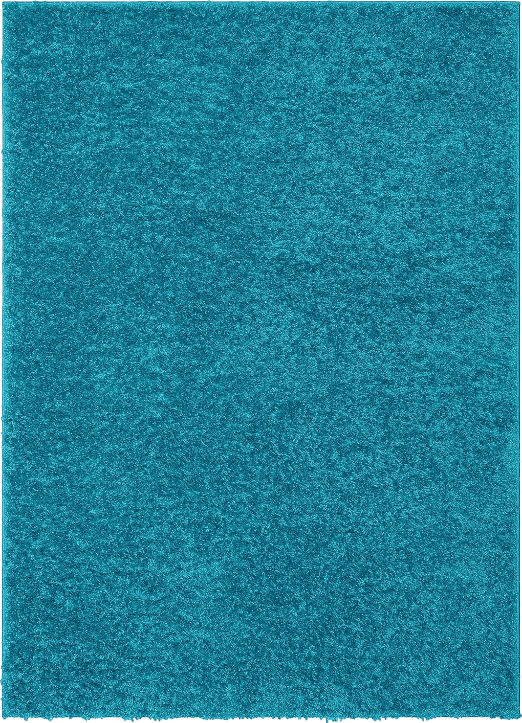 Well Woven Elle Basics | Emerson Shag Teal Blue | Textured Area Rug (3'11" x 5'3")