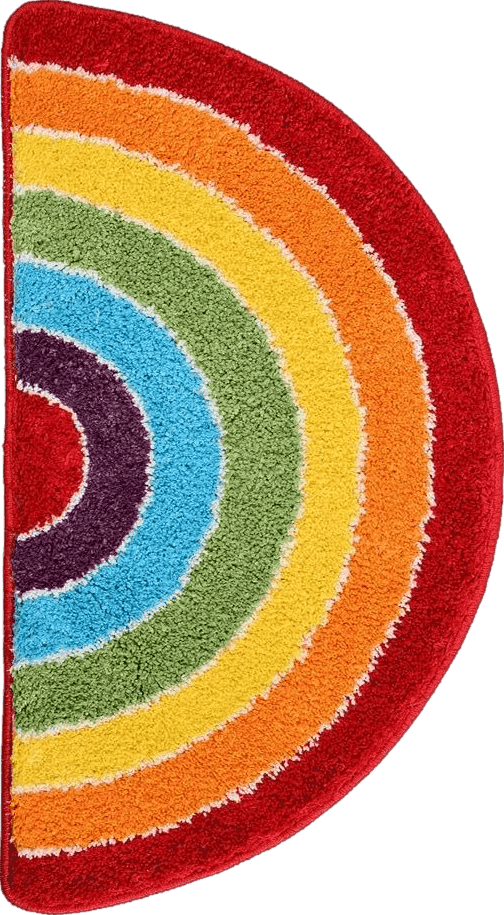 Rainbow Panstar Rainbow Bath Mat for Bathroom, Luxury Absorbent Bathroom Mats Non Slip, Cute Colorful Striped Bathtub Rug Fun Fluffy Shower Rugs Washable