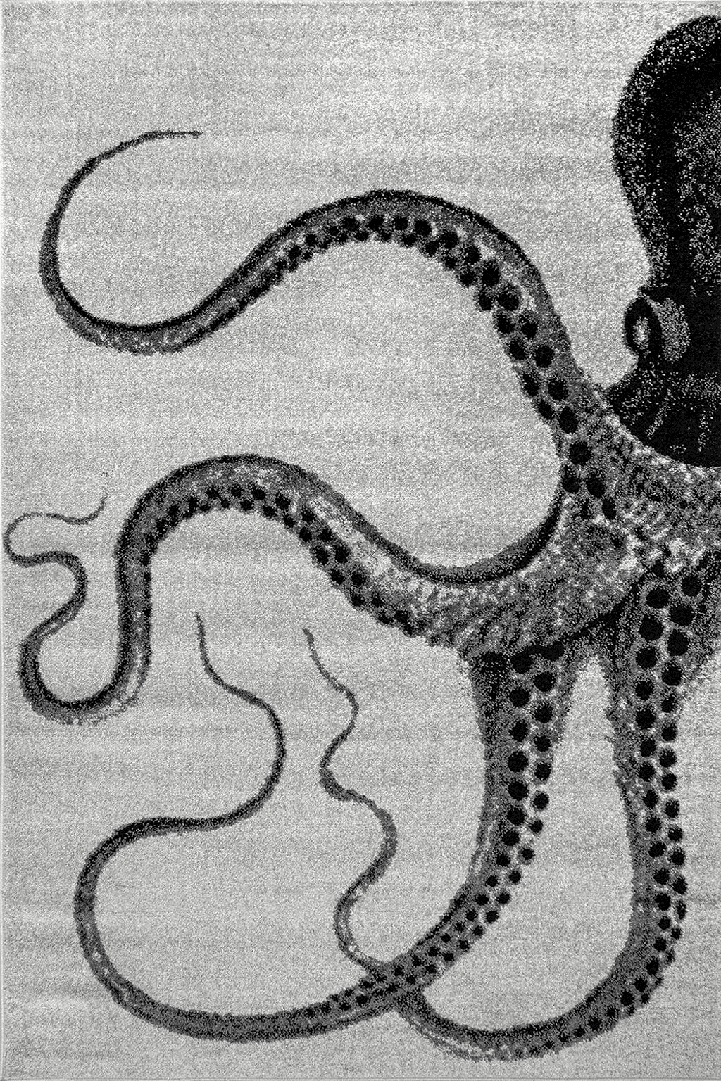 Snake rugs nuLOOM Adrienne Octopus Area Rug, 5x8, Grey