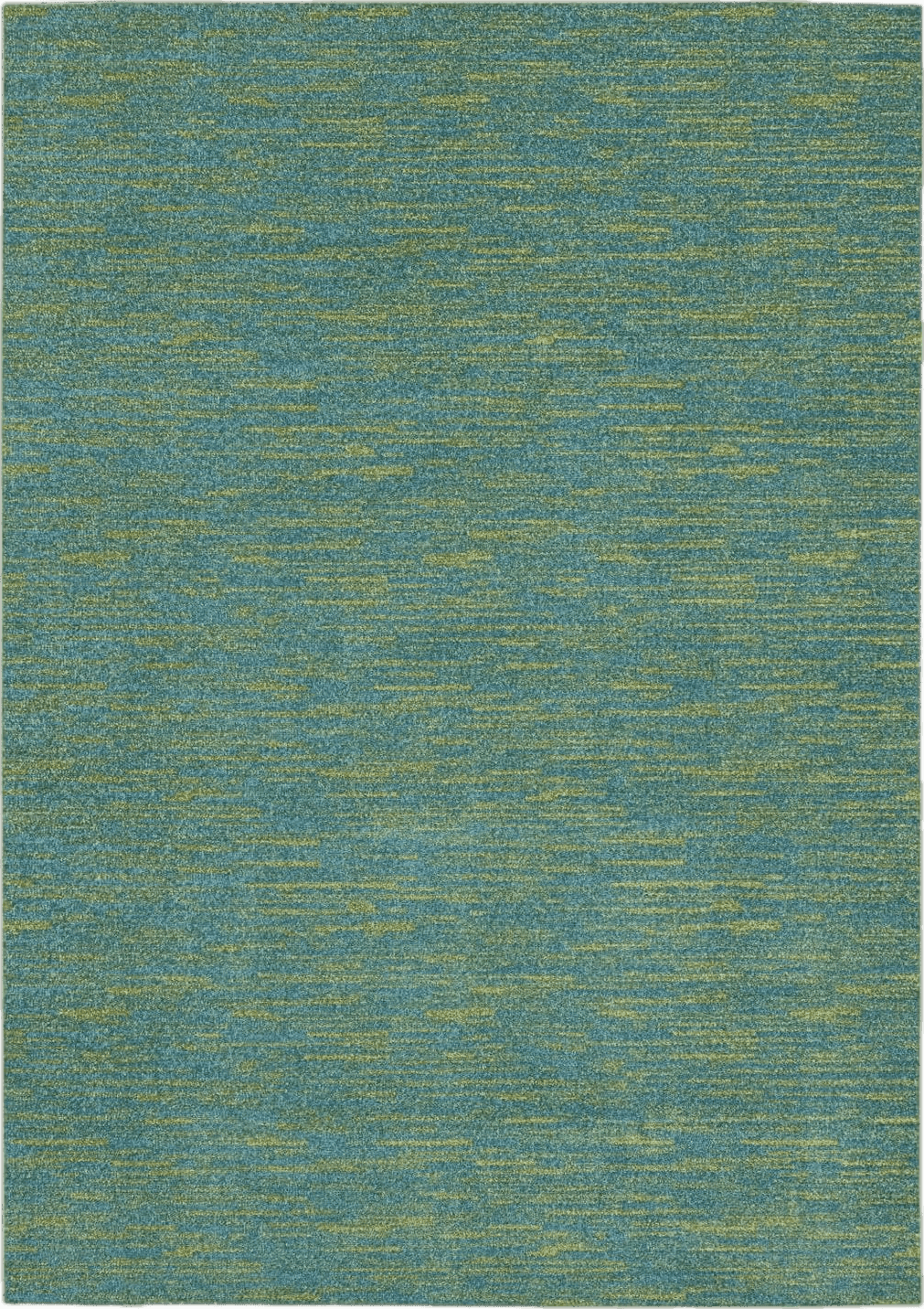 Nourison Essentials Indoor/Outdoor Blue Green 4' x 6' Area Rug, Easy -Cleaning, Non Shedding, Bed Room, Living Room, Dining Room, Backyard, Deck, Patio (4x6)