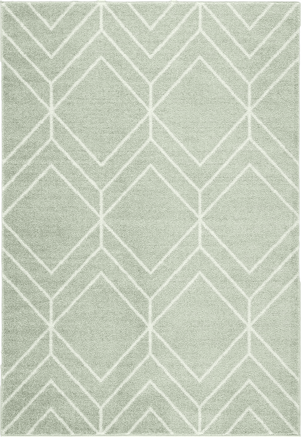 SAFAVIEH Adirondack Collection Area Rug - 8' x 10', Sage & Ivory, Modern Geometric Design, Non-Shedding & Easy Care, Ideal for High Traffic Areas in Living Room, Bedroom (ADR241Y)