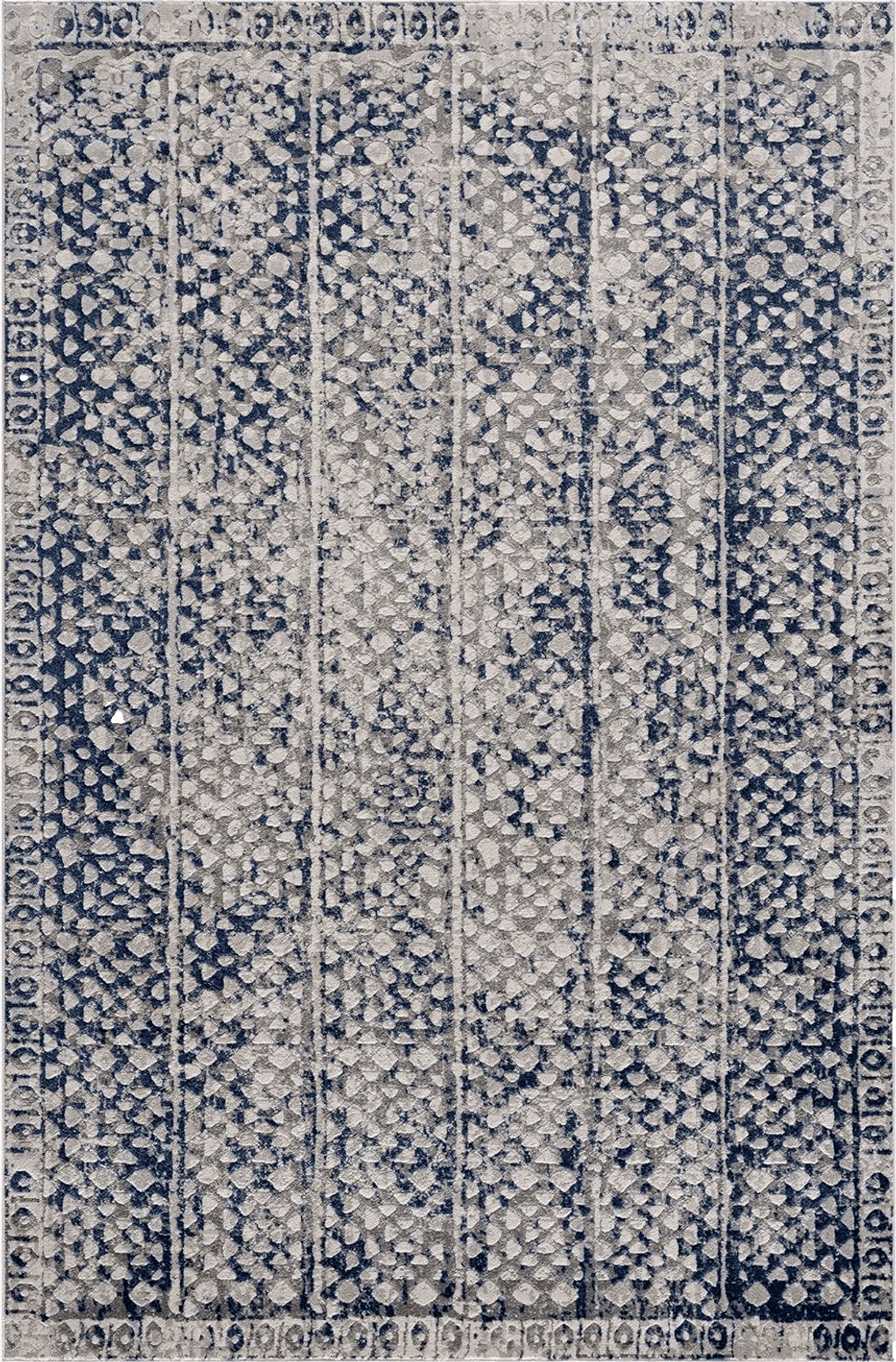 Caria Bloom Rugs Troya Gray/Blue 5x7 Rug - Modern Abstract Area Rug for Living Room, Bedroom, Dining Room, and Kitchen - Exact Size: 5' x 7'5"