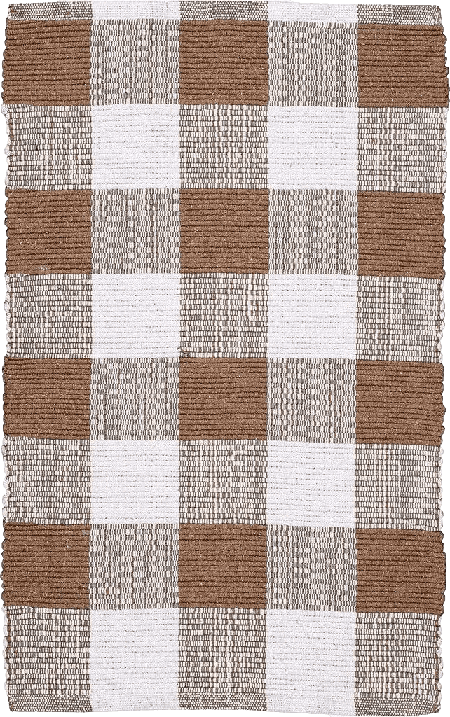 Checkered Beige Buffalo Plaid Rugs for Living Room 24x36 inch-Beige White, Kitchen Rugs,Entry Way Rugs, Door Rugs, Area Rugs,Farmhouse Bath Room Rugs,Buffalo Check Rugs,Woven Rag Rugs,2x3 Rugs,Revirsible Rugs Cotton