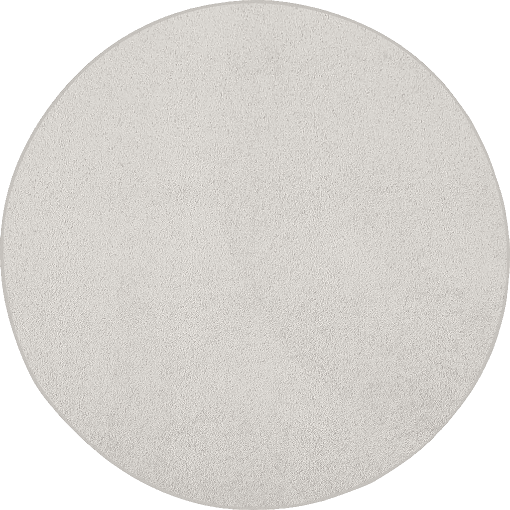 Area White All Rounds/Square Ambiant Pet Friendly Solid Color Area Rugs Off White - 2' Round