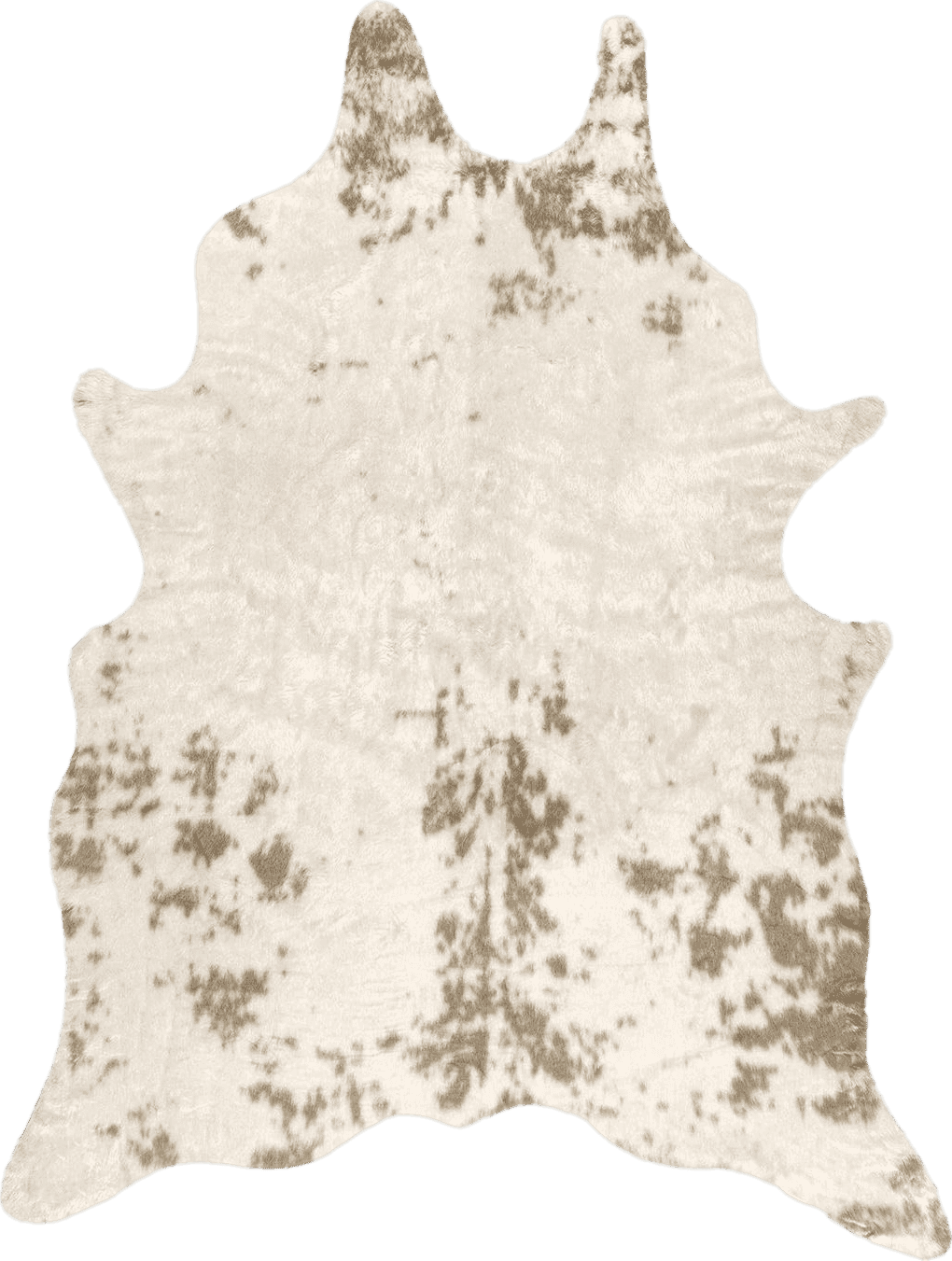 Cowhide 5x7 nuLOOM Marcia Machine Washable Faux Cowhide Area Rug, 5' x 6' 7", Off-White