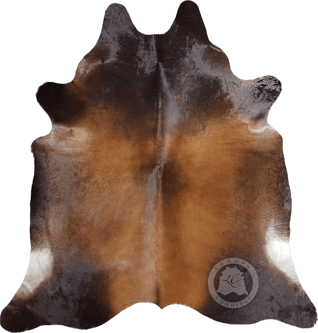 Sunshine Cowhides Genuine Mahogany Brown Cowhide Rug - Luxurious Cow Rug for Bedroom, Living Room, and Home Decor Enthusiasts - Masterpiece of Style and Functionality - XL 6x7-8ft (180x240cm)