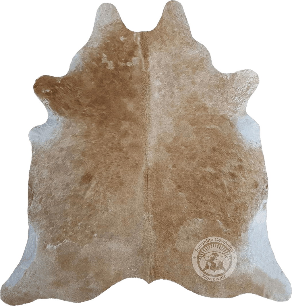 Cowhide 6x9 Genuine Palomino White and Beige Cowhide Rug 6 x 7-8 ft. 180 x 240 cm