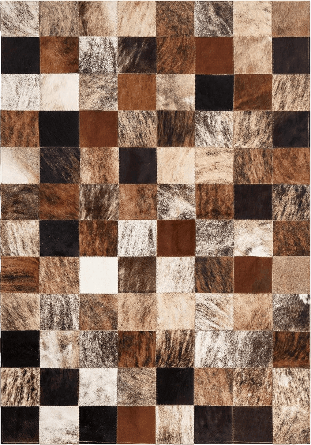 Cowhide 4x6 FOTA 100% Genuine Leather Cowhide Patchwork Area Rug Cow Skin Soft Hair Suede Carpet Throw Real Natural Pattern Cowhides Rustic Barn House Decor Western Southern Unique Boho (Zebra 6' x 4')