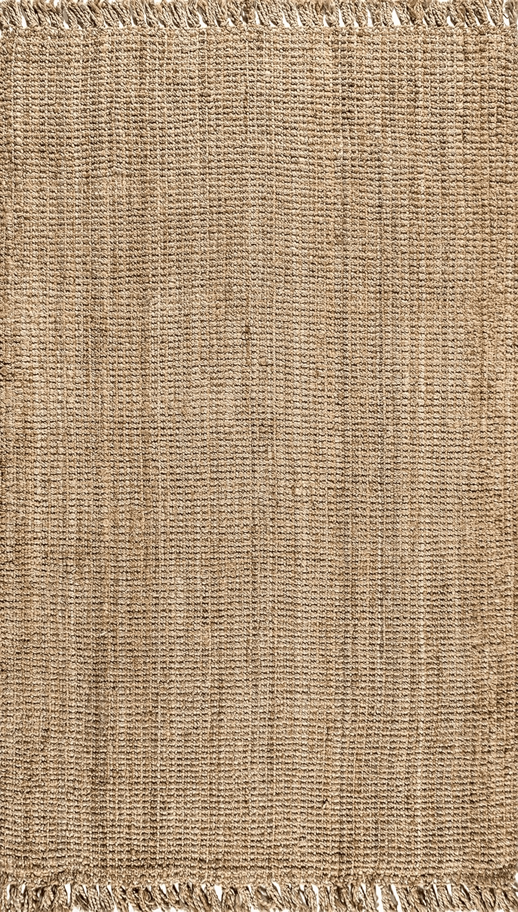 JONATHAN Y NRF103A-4 para Hand Woven Chunky Jute with Fringe Area-Rug, Bohemian, for Bedroom, Kitchen, Living Room,4 X 6,Natural