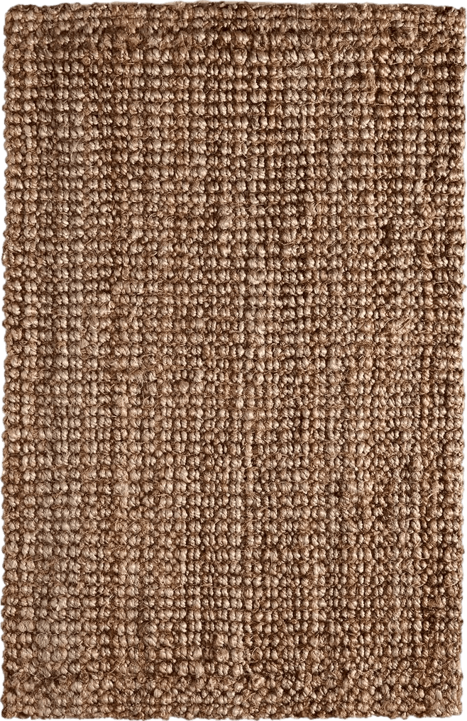 IRONGATE Jute Handspun Area Rug - Premium Jute Handwoven Reversible Chunky Textured Tan Beige Neutral Throw Accent Rug Carpet - Rustic Farmhouse Living Room Bedroom Den Study Décor -24" x 36" Natural