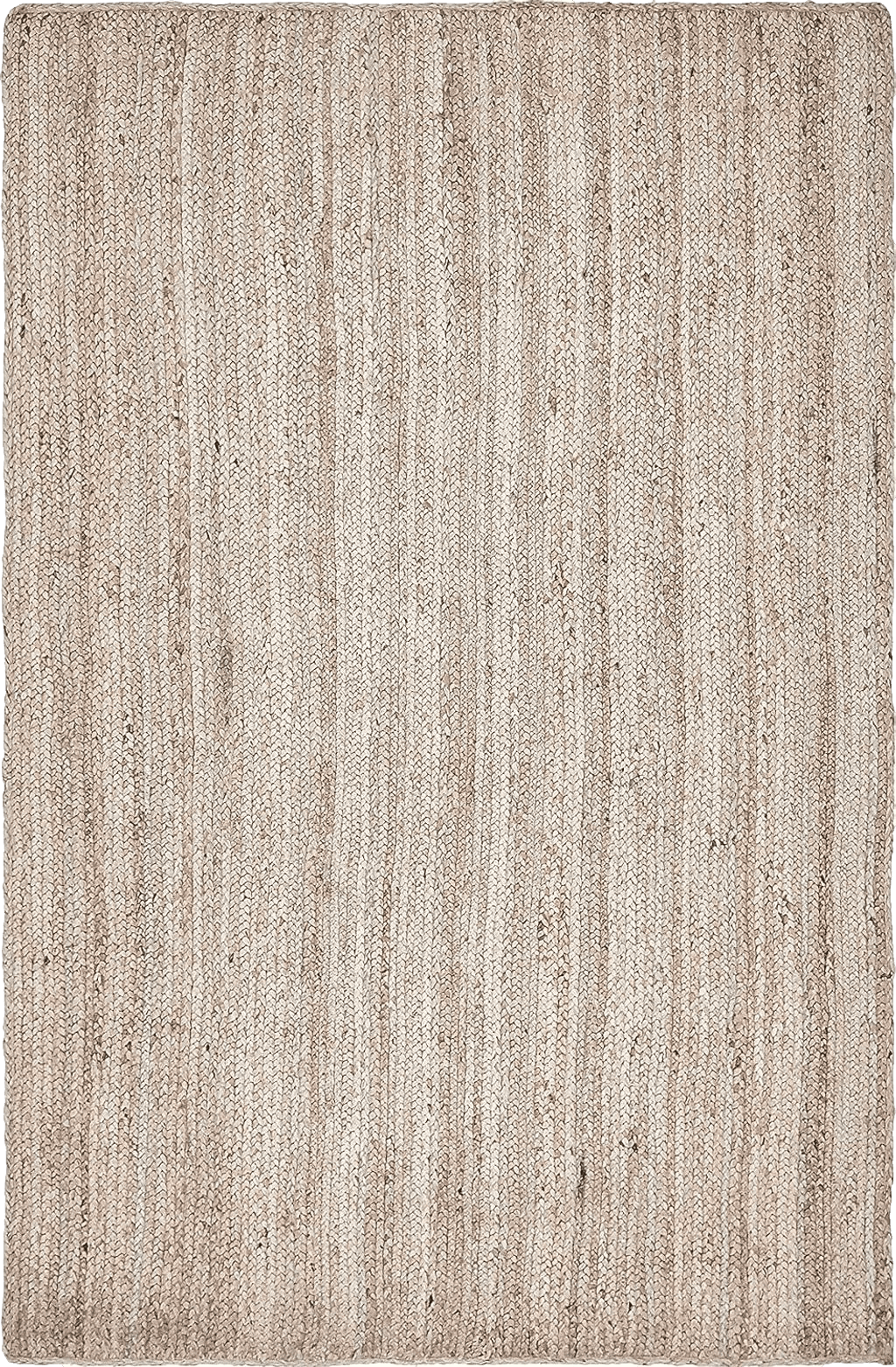 Unique Loom Braided Jute Collection Area Rug - Dhaka (5' 1" x 8' Rectangle, Natural)