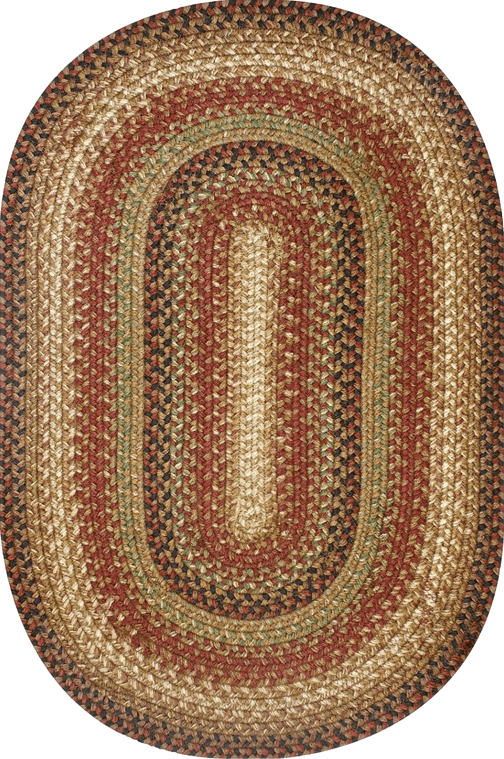 Homespice 20x30” Brown Oval Braided Rug. Gingerbread Brown Jute Oval Rug. Uses- Entryway Rugs, Kitchen Rugs, Bathroom Rugs. Reversible, Rustic, Country, Primitive, Farmhouse Decor Rug