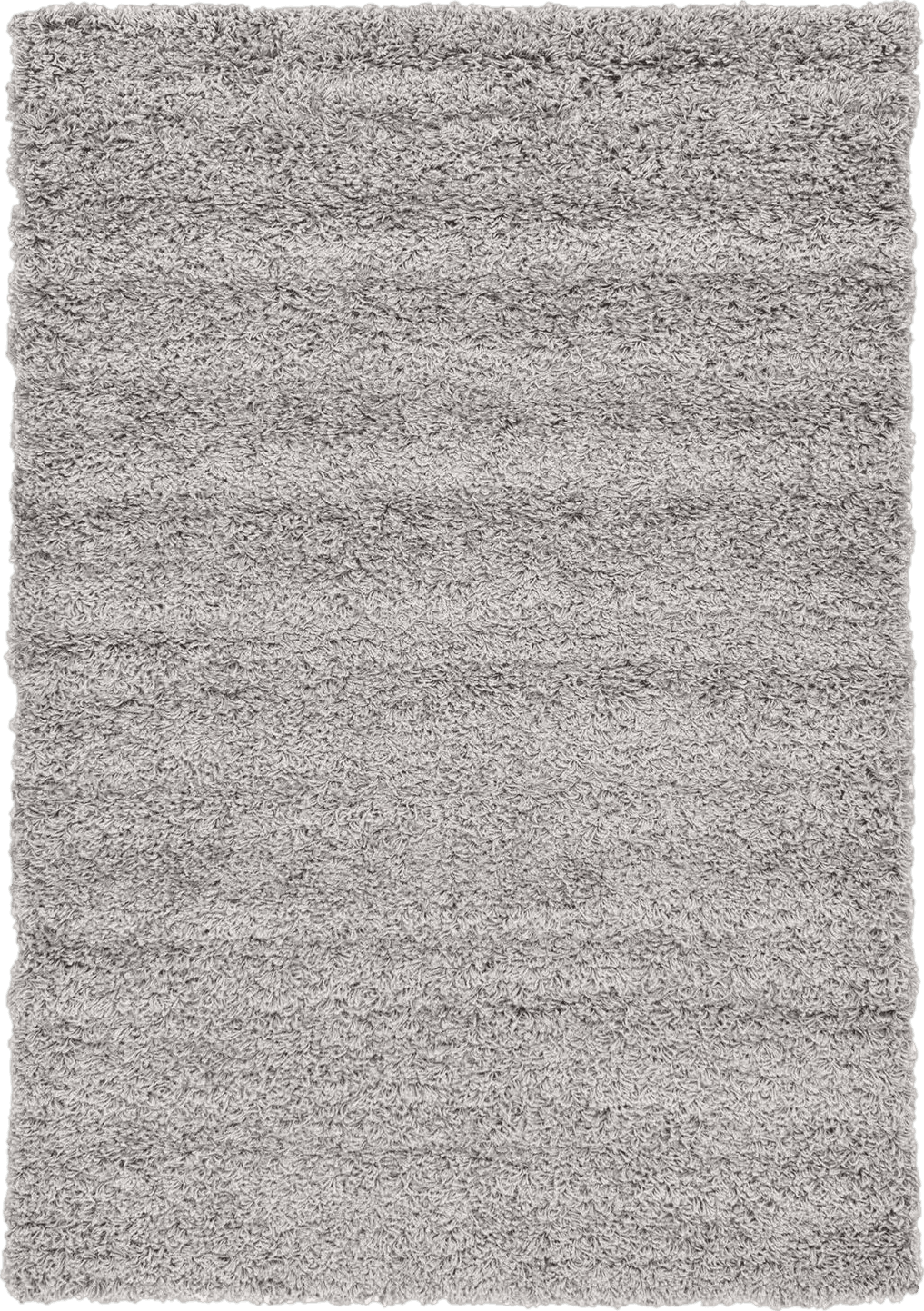 Fluffy 4x6 Unique Loom Solid Shag Collection Area Rug (4' 1" x 6' 1" Rectangle, Cloud Gray)