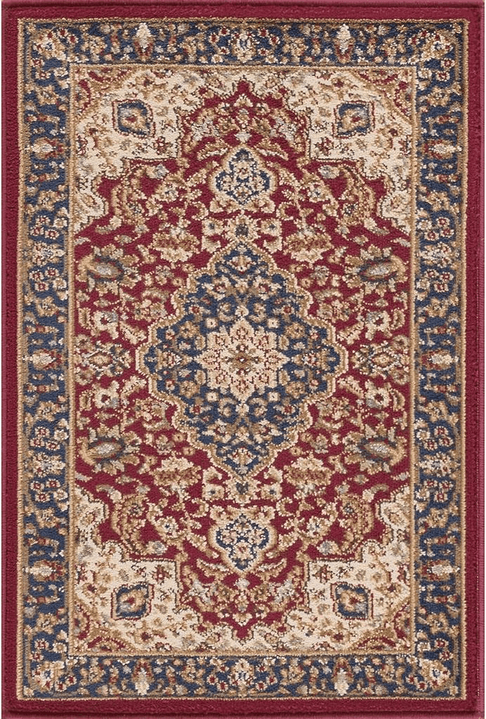 Kirsten Traditional Oriental Red Scatter Mat Rug, 2' x 3'