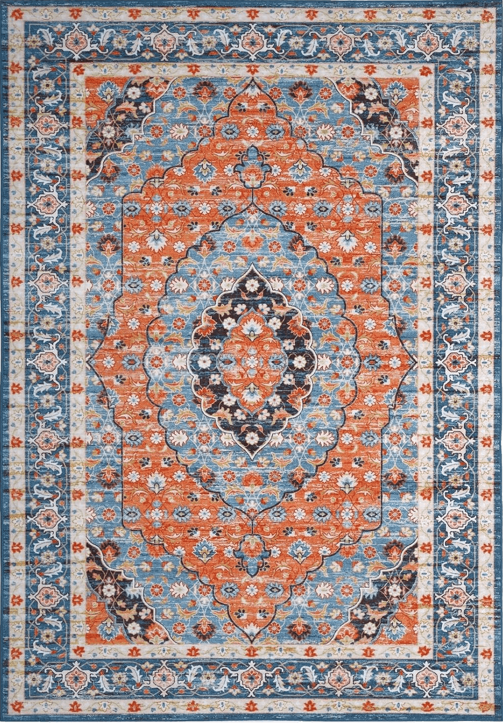 IMINROME Persian Rugs for Living Room, Vintage Rugs for Bedroom, Home, Office, Oriental Rug, 5 x 8