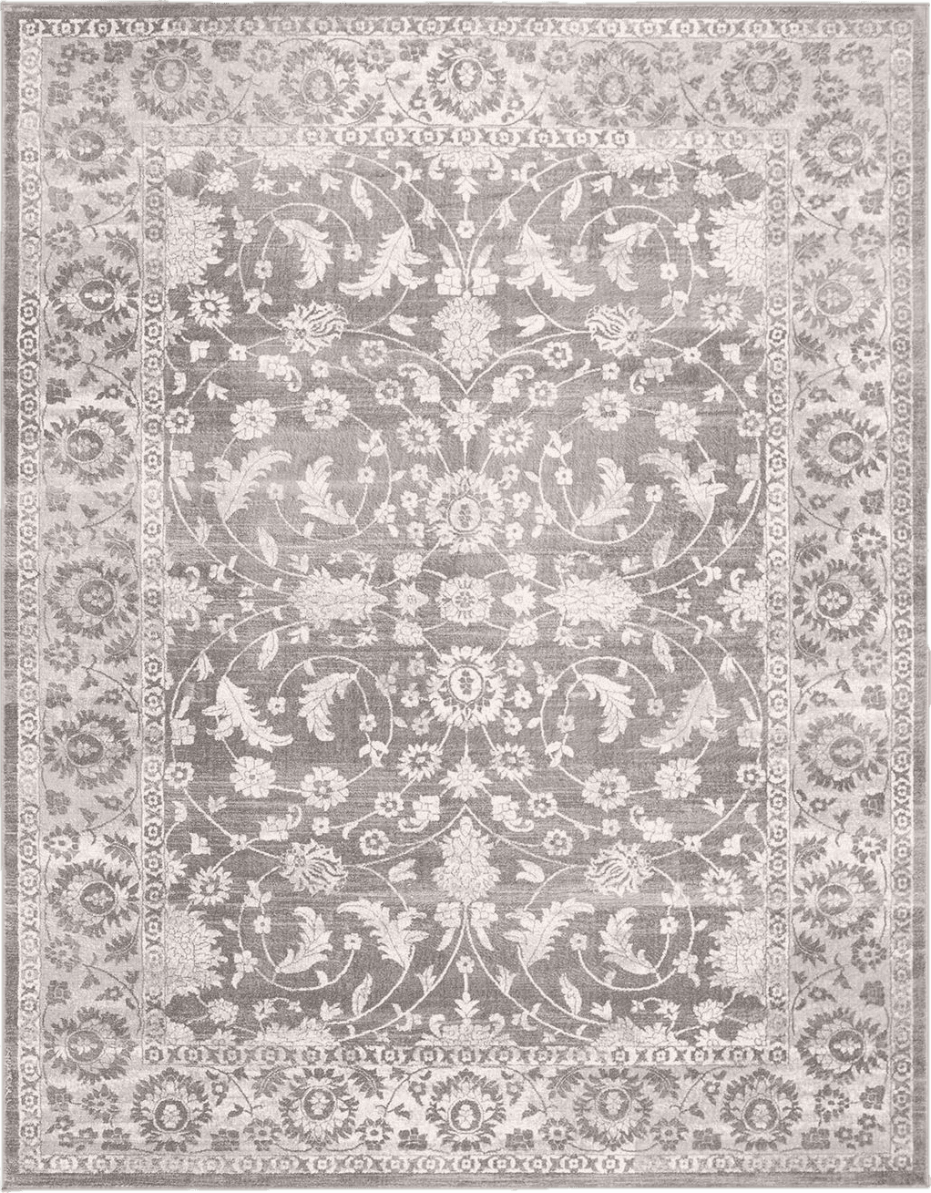 Oriental SAFAVIEH Brentwood Collection Area Rug - 8' x 10', Cream & Grey, Traditional Oriental Design, Non-Shedding & Easy Care, Ideal for High Traffic Areas in Living Room, Bedroom (BNT844B)