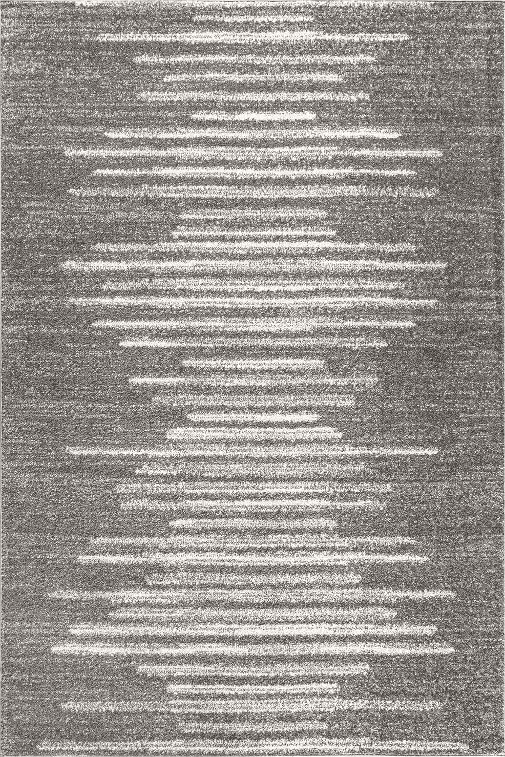 Farmhouse 4x6 JONATHAN Y MOH205B-4 Aya Berber Stripe Geometric Indoor Farmhouse Area-Rug Bohemian Minimalistic Striped Easy-Cleaning Bedroom Kitchen Living Room Non Shedding, 4 X 6, Gray,Cream