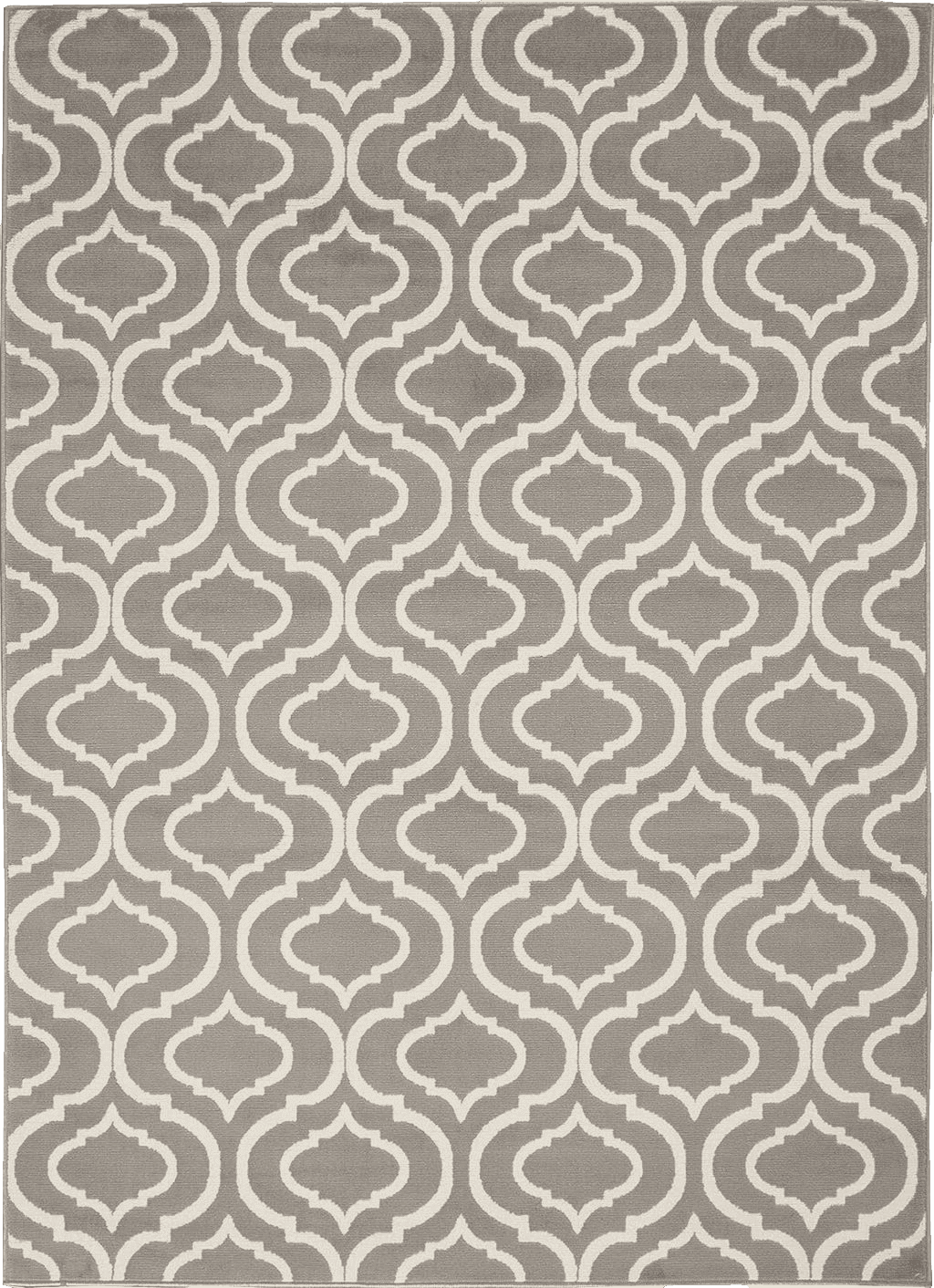 Area Grey 6x9 Nourison Jubilant Moroccan Trellis Grey Area Rug, (6' x 9')