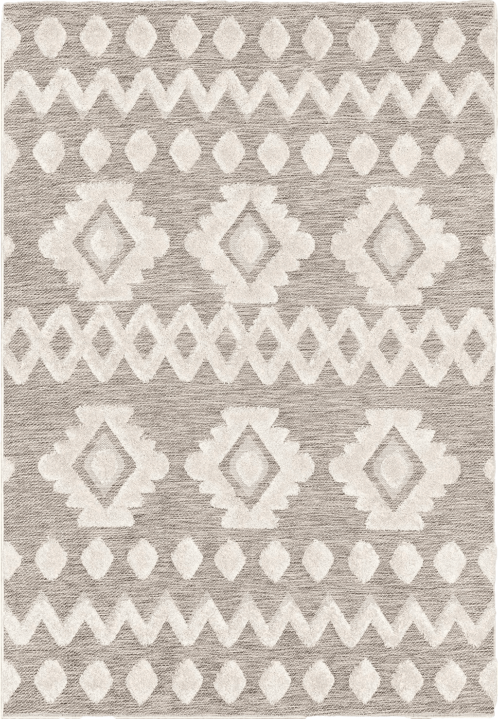 Well Woven Bellagio Chiara Tribal Moroccan Beige Flat-Weave 5'3" x 7'3" Area Rug