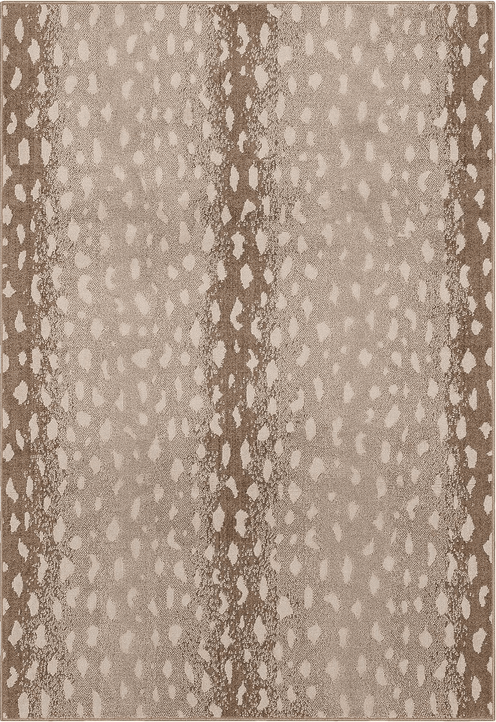 Antelope Mohawk Home Antelope Animal Print Beige 3' x 5' Area Rug Perfect for Kitchen, Living Room, Dining Room