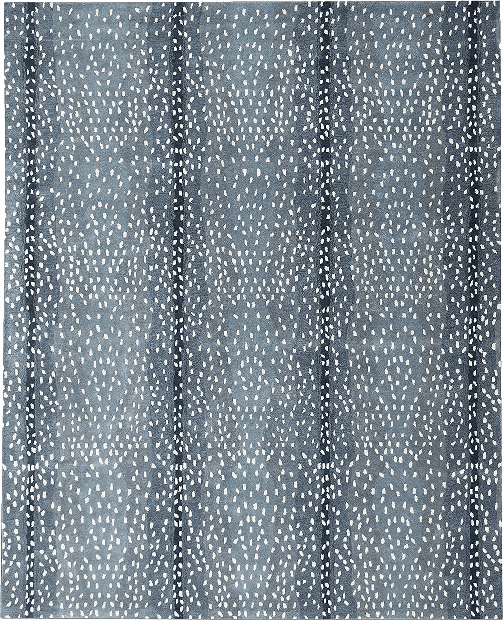 Antelope Natural Weave Wallard Design Antelope Cheetah Blue Animal Contemporary Handmade 100% Woolen Area Rugs & Carpets (8x10 ft)
