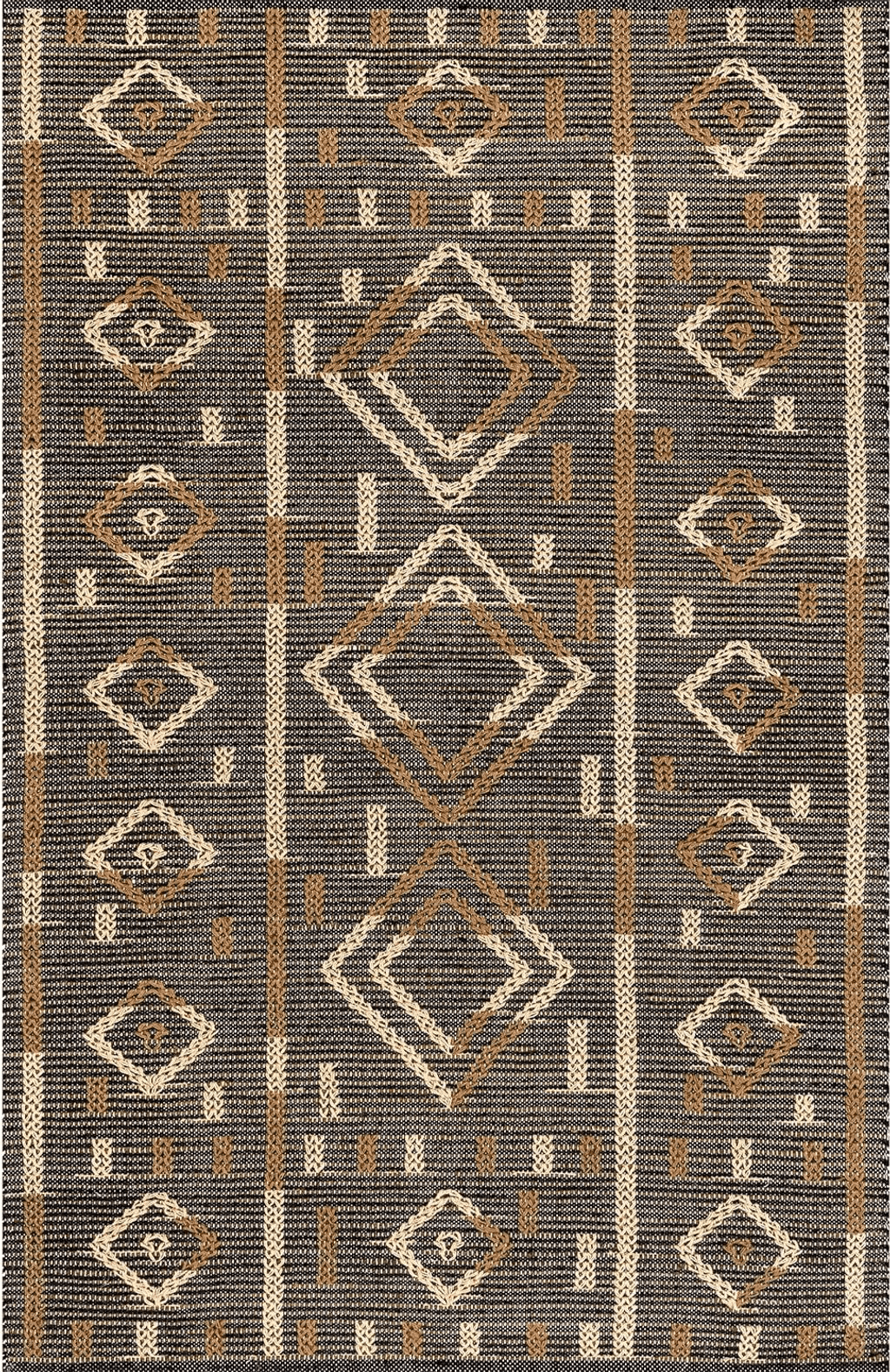 nuLOOM Virginia Bohemian Jute-Blend Area Rug, 8x10, Brown