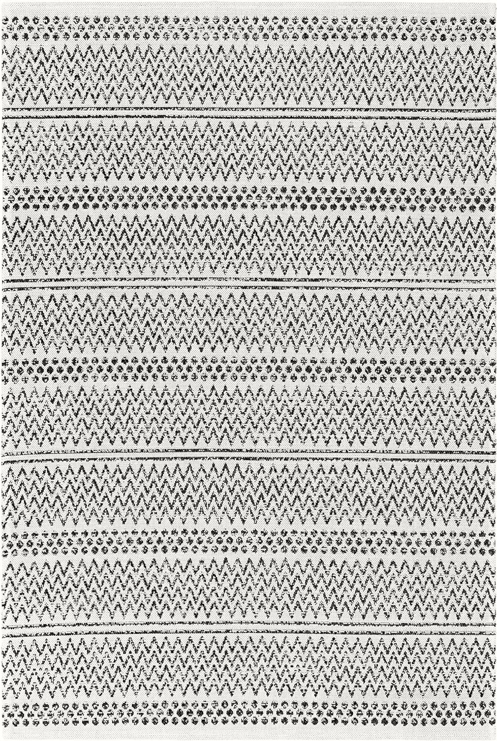 Bohemian Black White Mark&Day Area Rugs, 5x7 Aarau Bohemian/Global Cream Area Rug, Black/Cream/White Carpet for Living Room, Bedroom or Kitchen (5'3" x 7'3")