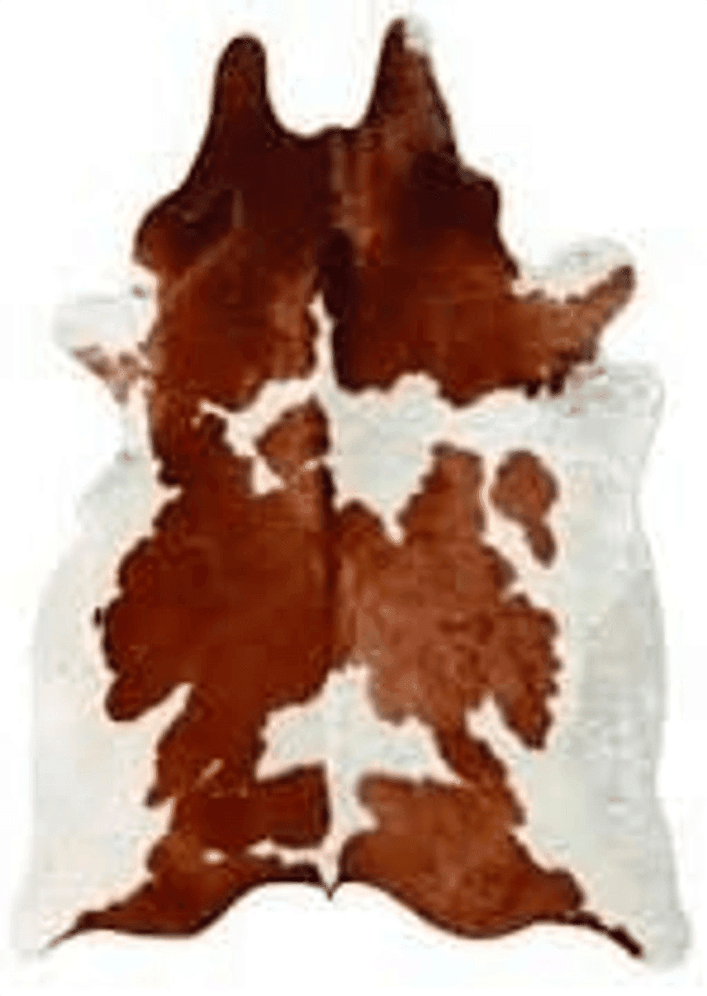 Cowhide 3x5 Brown and White Cowhide Rug Natural Cow Skin Cow Hide Leather Area Rug Hair On, Small 5 ft X 3 ft Premium Brown White Shed Free Natural Hide