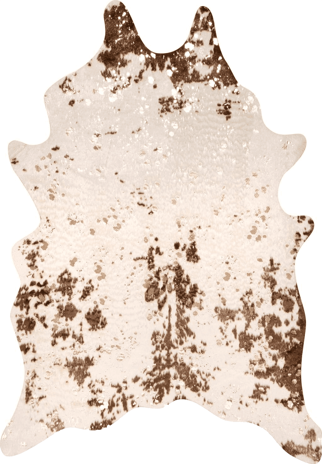 Cowhide 4x6 nuLOOM Iraida Contemporary Faux Cowhide Area Rug, 3' 10" x 5', Brown