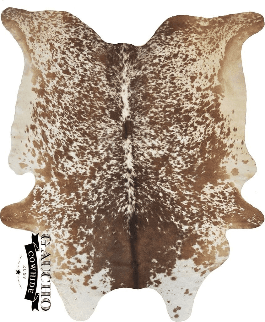 Cowhide 5x7 Gaucho Cowhides Natural Snowie Brown and White