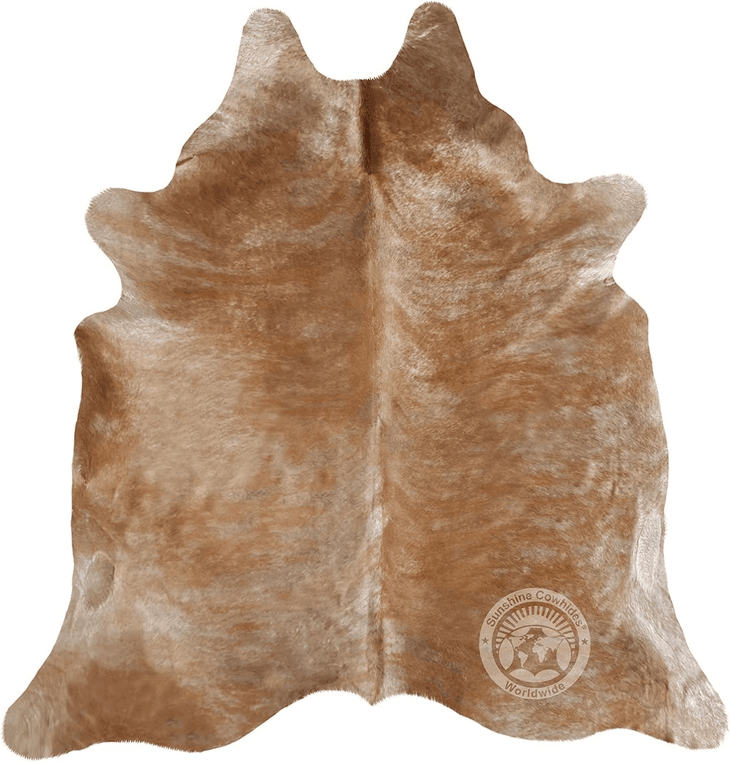 Cowhide 6x9 Genuine Palomino Beige Cowhide Rug 6 x 7-8 ft. 180 x 240 cm