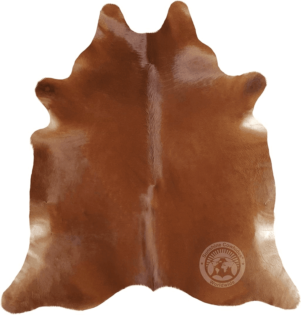 Cowhide 6x9 Genuine Brown Cowhide Rug 6 x 7-8 ft. 180 x 220 cm