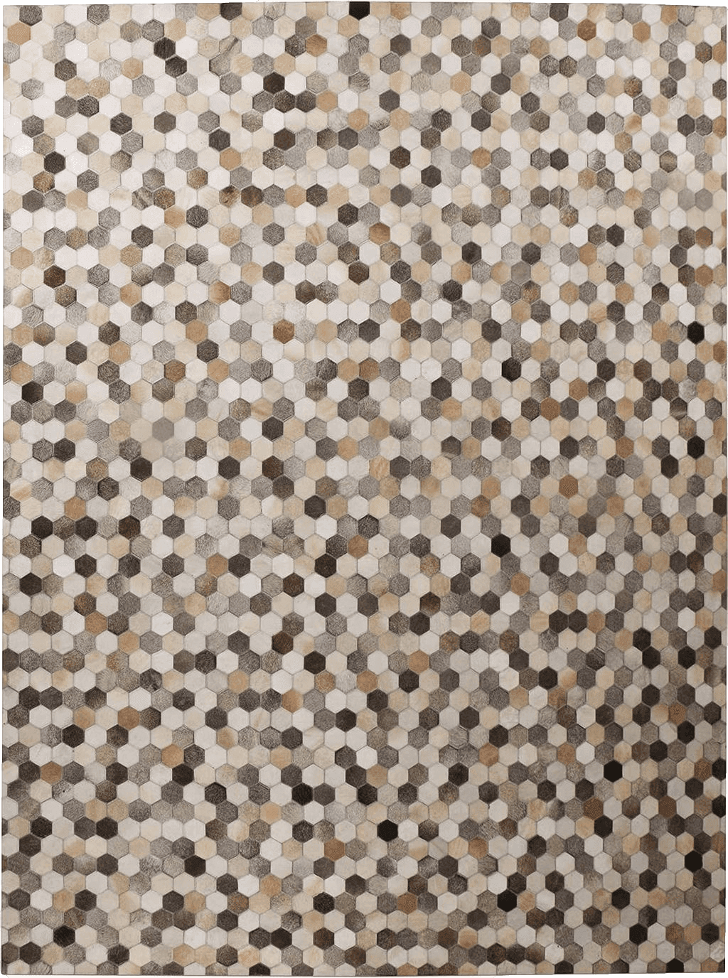 Cowhide 8x10 Blackamoor Leather Hide Patchwork Area Rug Handmade Cowhide Contemporary Multi Grey Style (8'x10' ft)