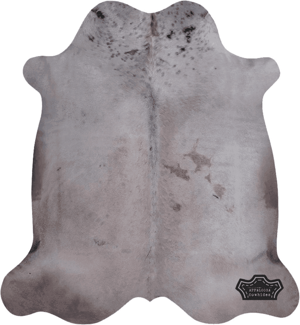 Cowhide 6x9 Appaloosa Cowhides Color Dyed Collection (Soft Gray)