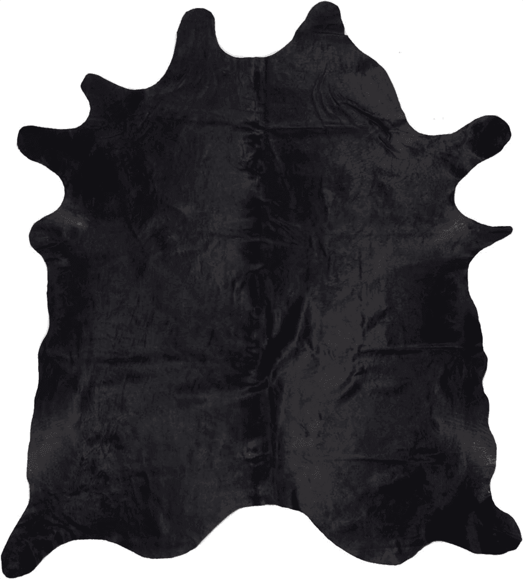 Cowhide 5x7 Gaucho Cowhides Solid Black Cowhide Rug - Natural Product